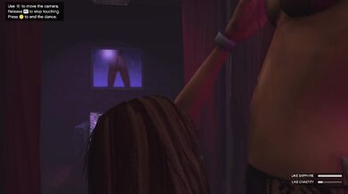 CHASTITY & SAPPHIRE GIVE LUCKY GIRL LAP DANCE IN STRIP CLUB