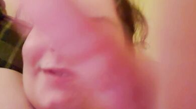 BBW gets pounded on the couch
