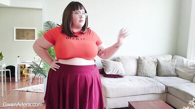 busty BBW Velma humiliates me with femdom SPH & tit worship