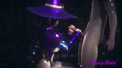 Genshin Impact Hentai - Mona Hard Sex Under the rain