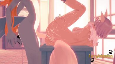 Furry Hentai 3D - Grey Fox Fucks Red Fox