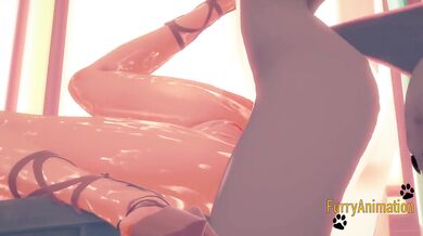 Furry Hentai 3D - Grey Fox Fucks Red Fox