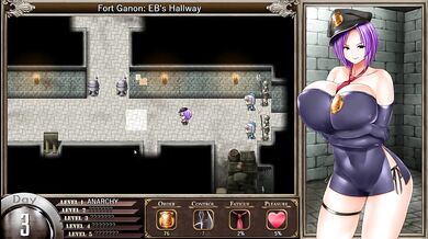 Karryn's Prison [RPG Hentai game] Ep.4 Warden first handjob after being strip off by prisoners