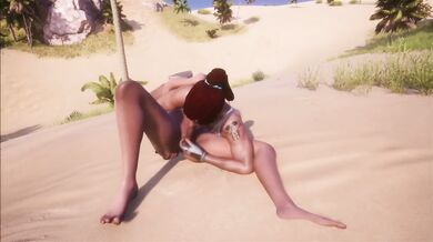 Tomb Raider look alike dominates him - Thicc Thighs and Big Tits