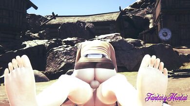Attack on Titans Hentai - Annie Boobjob and Fucked with cum inside