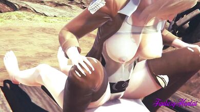 Attack on Titans Hentai - Annie Boobjob and Fucked with cum inside