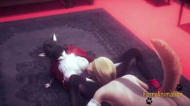 Furry Hentai 3D - DogBoy and Cat Have Hard Sex 1/2