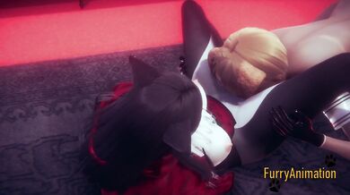 Furry Hentai 3D - DogBoy and Cat Have Hard Sex 1/2