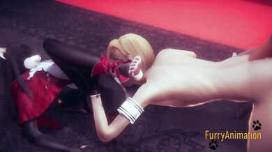 Furry Hentai 3D - DogBoy and Cat Have Hard Sex 1/2