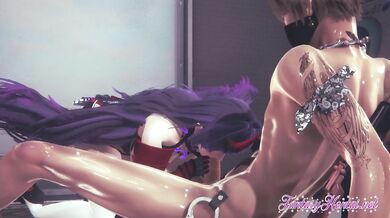 Houkai Impact 3 - Raiden Mei blowjob and cums in her mouth