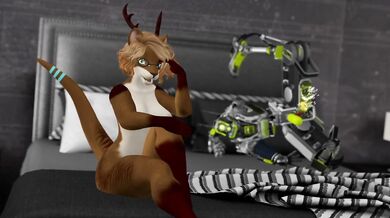 Otter Babe Orders Fuck Robot and gets Fucked Silly - Second Life Yiff
