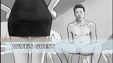 WIFE'S GUEST cuckold video comics