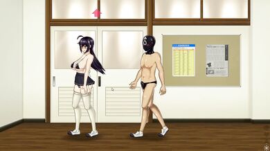 Breeding Logs [Japanese Hentai game] Ep.1 fuck bucket head and squirting in a public library