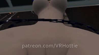 Cyberpunk 2077 Blue Haired Babe Fucks You in Pilot Chair Space Station Parody Robot POV Lap Dance