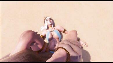 Fat ugly guy fucks egyptian princess (Wildlife animation)