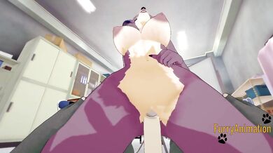 Beastars Hentai - POV Juno Yiff at theater club 3/3