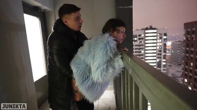 SPONTANEOUS SEX WITH A STRANGER IN AN ELEVATOR, ON A PUBLIC BALCONY, IN THE ENTRANCE