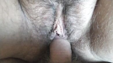 Chubby girl riding fat cock and takes huge unprotected impregnation creampie