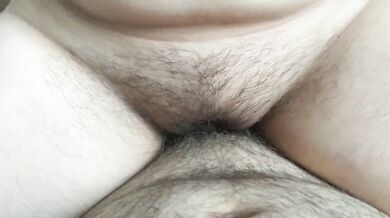 Chubby girl riding fat cock and takes huge unprotected impregnation creampie