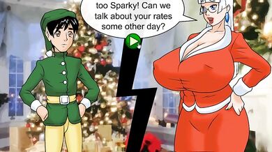 [Xmas Hentai Game] Christmas Pay Rise - Mrs. Santa fucks cheat on her husband with Sparky the elf