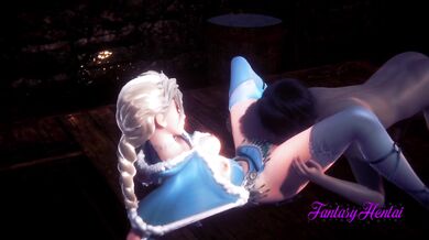 Frozen Hentai 3D - Elsa Have sex in his castle