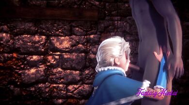 Frozen Hentai 3D - Elsa Have sex in his castle