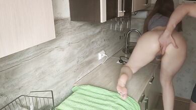 Fucked her tight ass and pumped her with thick sperm