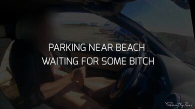 FIT GIRLS IN A PUBLIC PARKING LOT: they can't stop to watch my hard cock exposed