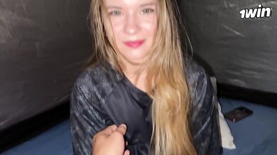 Blonde caught masturbating at school camp - Anal and vaginal fucking