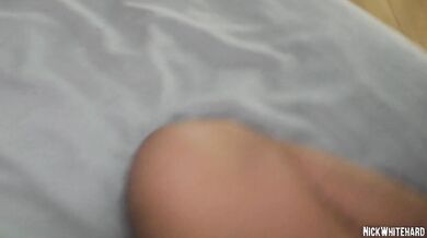 Skinny Polynesian slut with high waist & round ass rams my dick