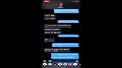Sexting with my son's friend and I end up deep throating him while I get on his face