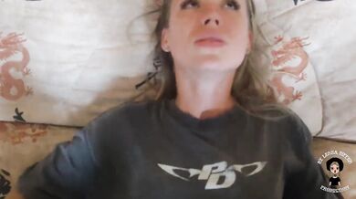 Hot home fuck with warm thick creampie in pussy
