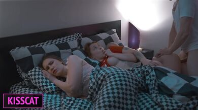 S3E6: Step mom Shares bed with new Wife and Step daughter while Step son fuck them till cum inside