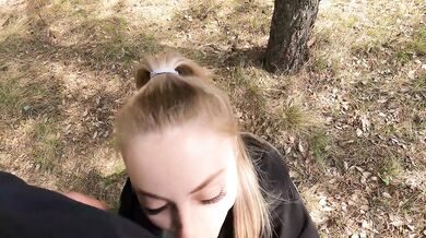 Bike ride ended with hard sex in the woods with a new acquaintance 4K
