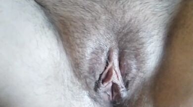 I cum on her pussy lips,but she pushed all my cum inside her fertile pussy!