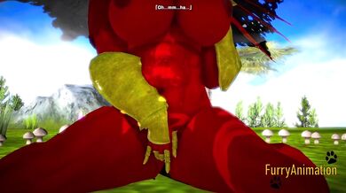 Furry Hentai 3D - Dragon Fingering and Squirting