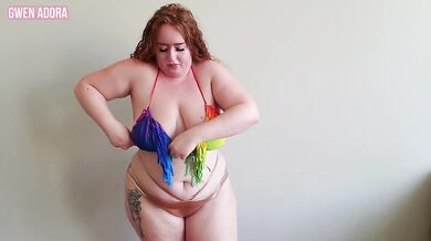 bbw swimsuit and micro bikini try on - sexy fashion show 2019