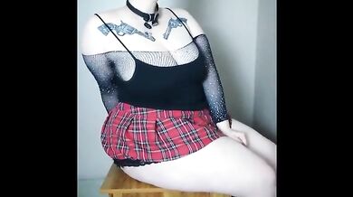 chubby goth makes you cum hard but only when she says so