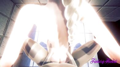 Frozen Hentai - POV Elsa is Fucked in a Toilet