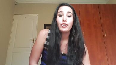 Girl trying on different lingerie and micro panties
