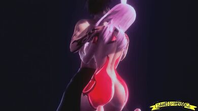 Melona and Gray 3D HENTAI Crossover Series