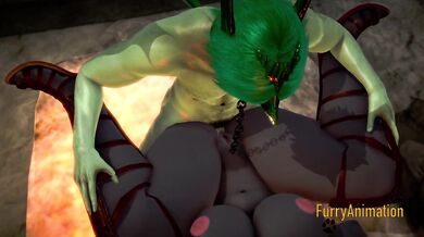 Furry Hentai 3D Yiff - Human Dragon & Bear having hard sex