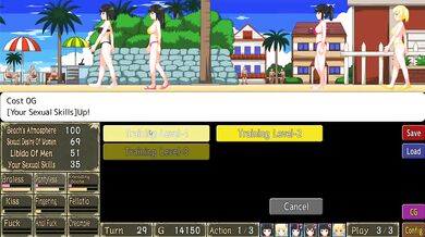 Let's turn the flirting beach into a nudist fuck beach [Adult game] Ep.2 outdoor voyeurism