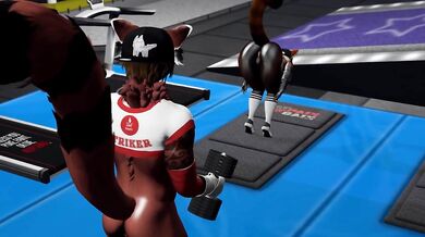 Public Gym Fuck Red Panda Cumflation Breeding - Second Life Yiff