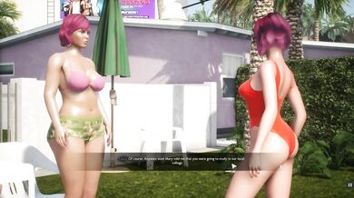 SunbayCity [SFM Hentai game] Ep.1 Wandering around in a sexy red one piece swimsuit in a GTA parody