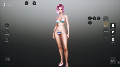 SunbayCity [SFM Hentai game] Ep.1 Wandering around in a sexy red one piece swimsuit in a GTA parody