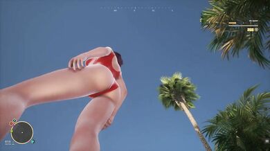 SunbayCity [SFM Hentai game] Ep.1 Wandering around in a sexy red one piece swimsuit in a GTA parody
