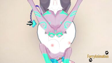 Furry Yiff Hentai - Grey Fox x Dog Sex in a bedroom - 3D Furry Hentai