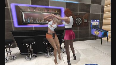 Arrogant Hooters Girl in Pantyhose