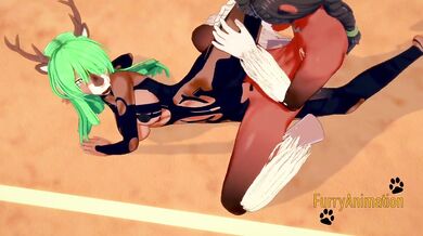 Furry Hentai 3D - Deer and Horse Hard Sex 2/2